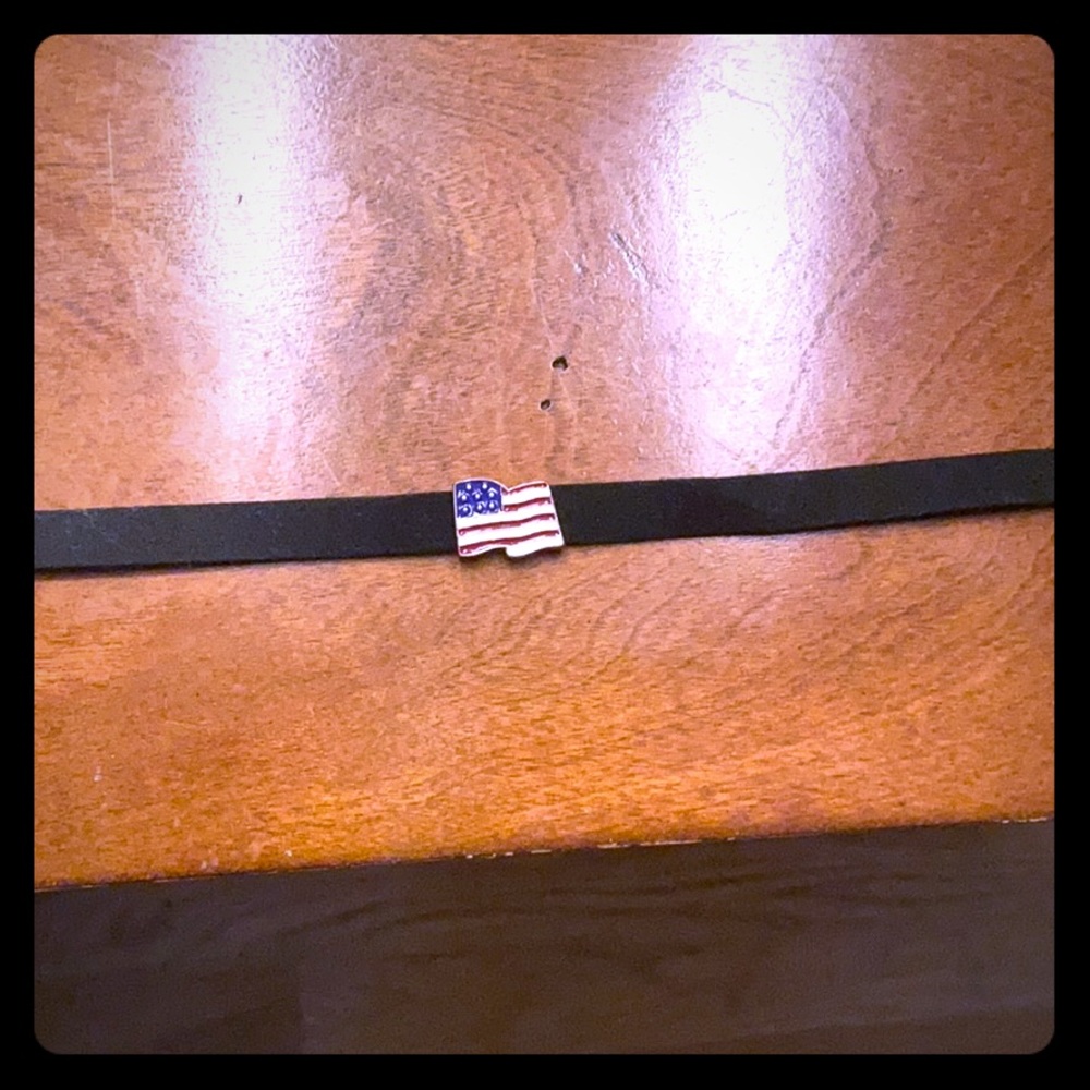 Small American flag choker